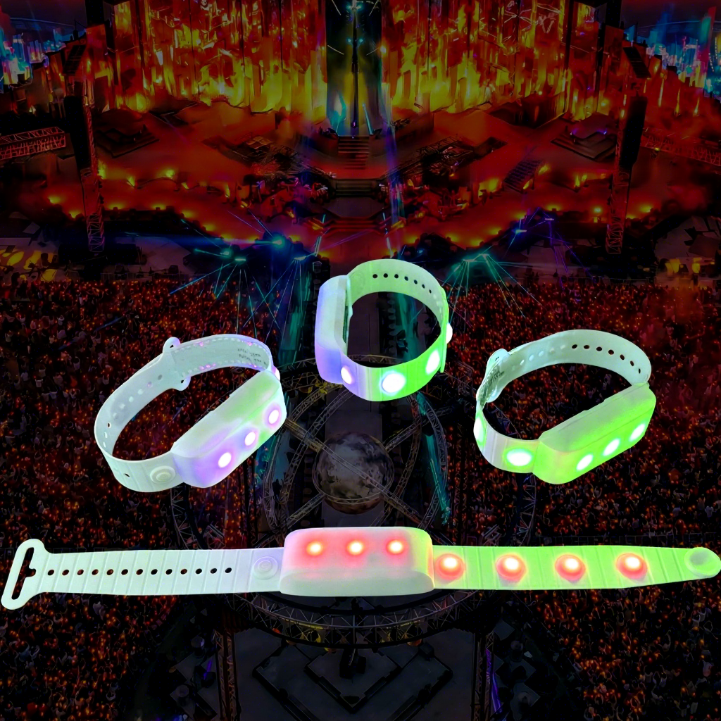 GFLAI LED bracelets in multiple colors
