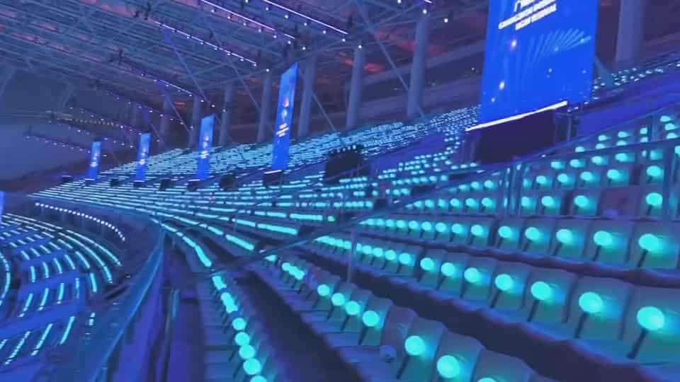 Idol concert with light sticks